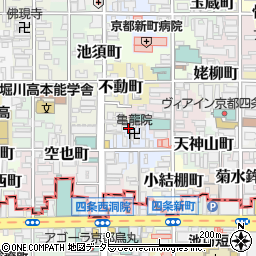 京都府京都市中京区西錦小路町257周辺の地図