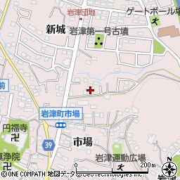 愛知県岡崎市岩津町市場109周辺の地図