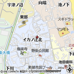 〒621-0822 京都府亀岡市篠町野条の地図