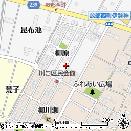 愛知県豊田市畝部西町柳原1-85周辺の地図