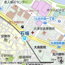 日本放送協会大津放送局周辺の地図