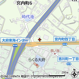 コメダ珈琲大府インター店周辺の地図