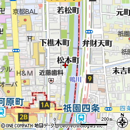 京都府京都市中京区松本町164周辺の地図