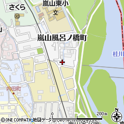 京都府京都市西京区嵐山風呂ノ橋町23周辺の地図