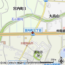 宮内町３周辺の地図