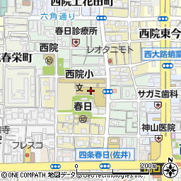京都市立西院小学校周辺の地図