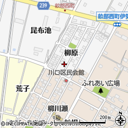 愛知県豊田市畝部西町柳原1-59周辺の地図