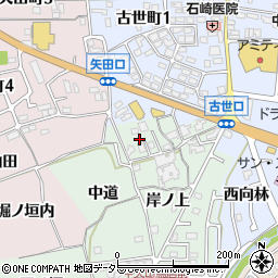 京都府亀岡市中矢田町岸ノ上25周辺の地図
