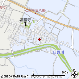 滋賀県蒲生郡日野町仁本木620周辺の地図