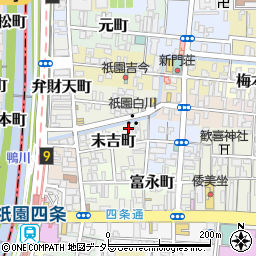 Le Peu 祇園周辺の地図