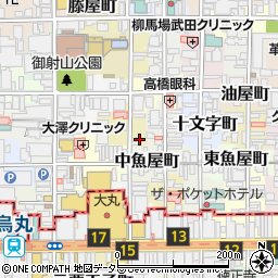 京都府京都市中京区貝屋町569周辺の地図