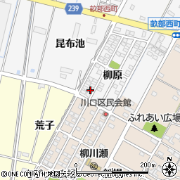 愛知県豊田市畝部西町柳原1-17周辺の地図