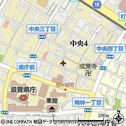 滋賀県大津市中央3丁目8周辺の地図