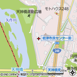 愛知県岡崎市岩津町（川畔）周辺の地図