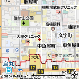 京都府京都市中京区貝屋町568周辺の地図
