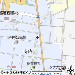 兵庫県西脇市寺内182周辺の地図