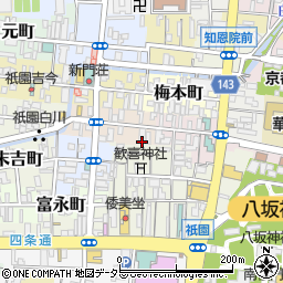 京都府京都市東山区橋本町415周辺の地図