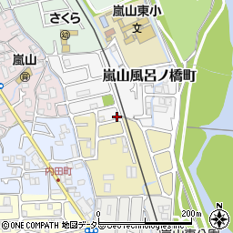 京都府京都市西京区嵐山風呂ノ橋町2-58周辺の地図