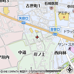 京都府亀岡市中矢田町岸ノ上27周辺の地図