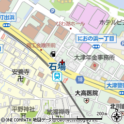 滋賀県大津市打出浜3-20周辺の地図