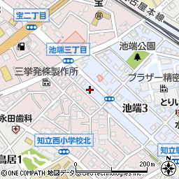 愛知県知立市池端3丁目81周辺の地図