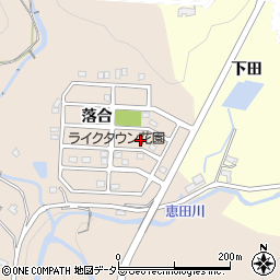 愛知県岡崎市真福寺町落合周辺の地図