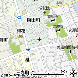 静岡県静岡市清水区梅田町7-12周辺の地図