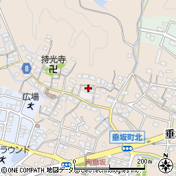 三重県四日市市垂坂町554周辺の地図