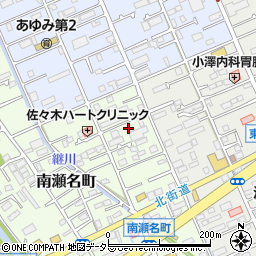 静岡県静岡市葵区南瀬名町25-21周辺の地図