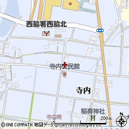 兵庫県西脇市寺内336周辺の地図