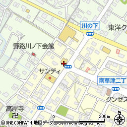 ロマン楽器株式会社　草津本店周辺の地図