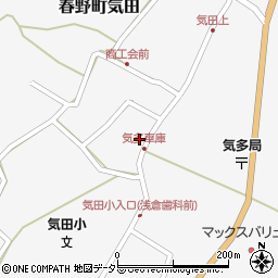 静岡県浜松市天竜区春野町気田630周辺の地図