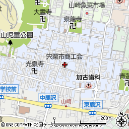 宍粟市商工会周辺の地図