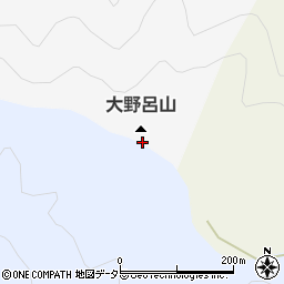 大野呂山周辺の地図