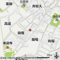 愛知県知立市八橋町前畑周辺の地図
