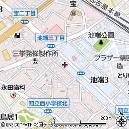 愛知県知立市池端3丁目82周辺の地図