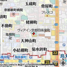 ヴィアイン京都四条室町周辺の地図