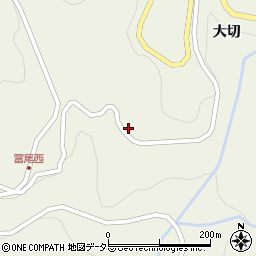 愛知県岡崎市冨尾町横手周辺の地図
