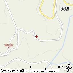 愛知県岡崎市冨尾町（横手）周辺の地図