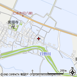 滋賀県蒲生郡日野町仁本木561周辺の地図