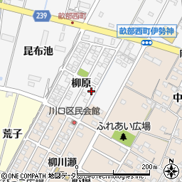 愛知県豊田市畝部西町柳原1-87周辺の地図