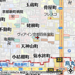 ヴィアイン京都四条室町周辺の地図