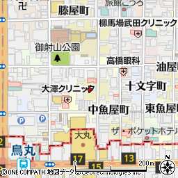 京都府京都市中京区貝屋町563周辺の地図