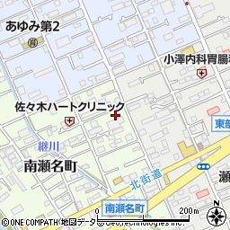静岡県静岡市葵区南瀬名町25-24周辺の地図