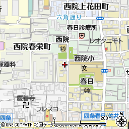 京都府京都市右京区西院春日町2周辺の地図