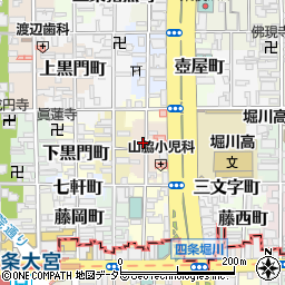 京都府京都市中京区宮本町周辺の地図