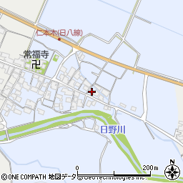 滋賀県蒲生郡日野町仁本木562周辺の地図