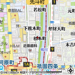 京都府京都市中京区松本町161周辺の地図