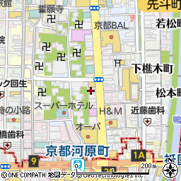 京都府京都市中京区塩屋町周辺の地図