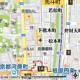 ヒューリックホール京都周辺の地図